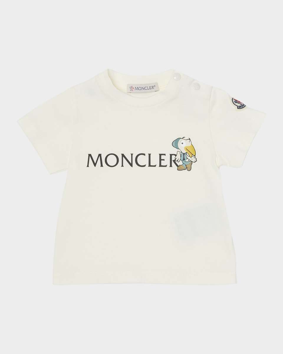 Boy's MonDuck Logo-Print Short-Sleeve T-Shirt, Size 3M-3